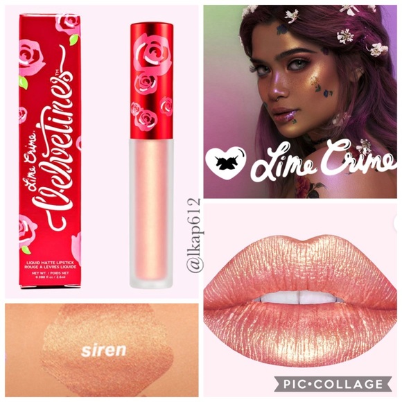 Lime Crime Velvetines Liquid Matte Lipstick- Siren - Picture 1 of 10
